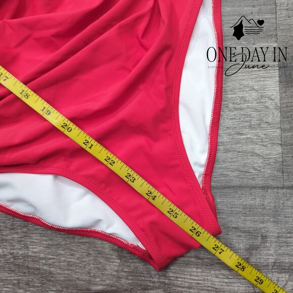 Charmo Twist Front Cut Out One Piece Swimsuit Size S - Picture 6 of 7